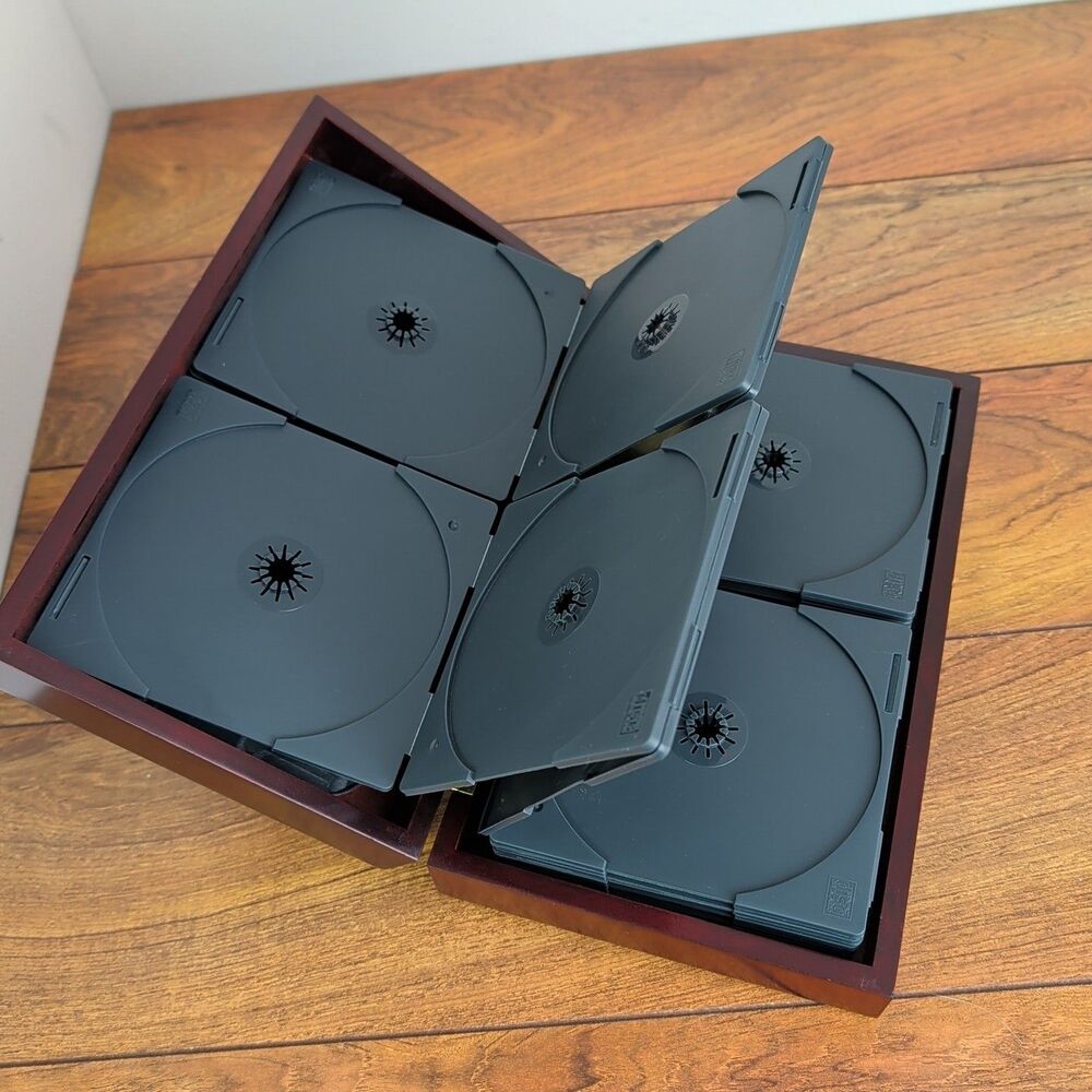 Vintage Wood 24 CD Disc Storage Rack Holder Case - Nice Quality CD Holder